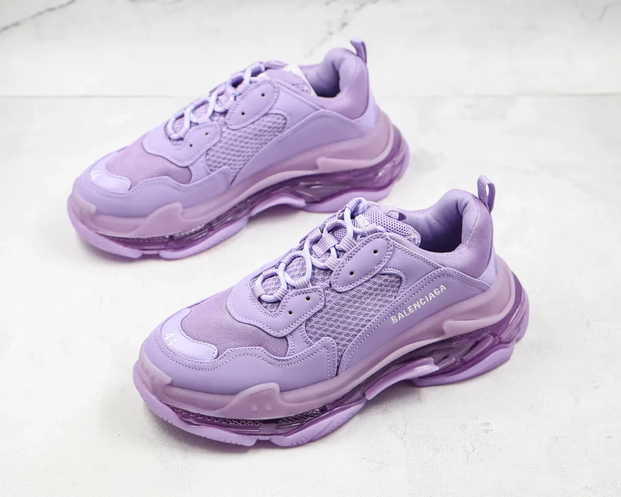 Balenciaga Triple S Lavande Chunky Sneakers 7