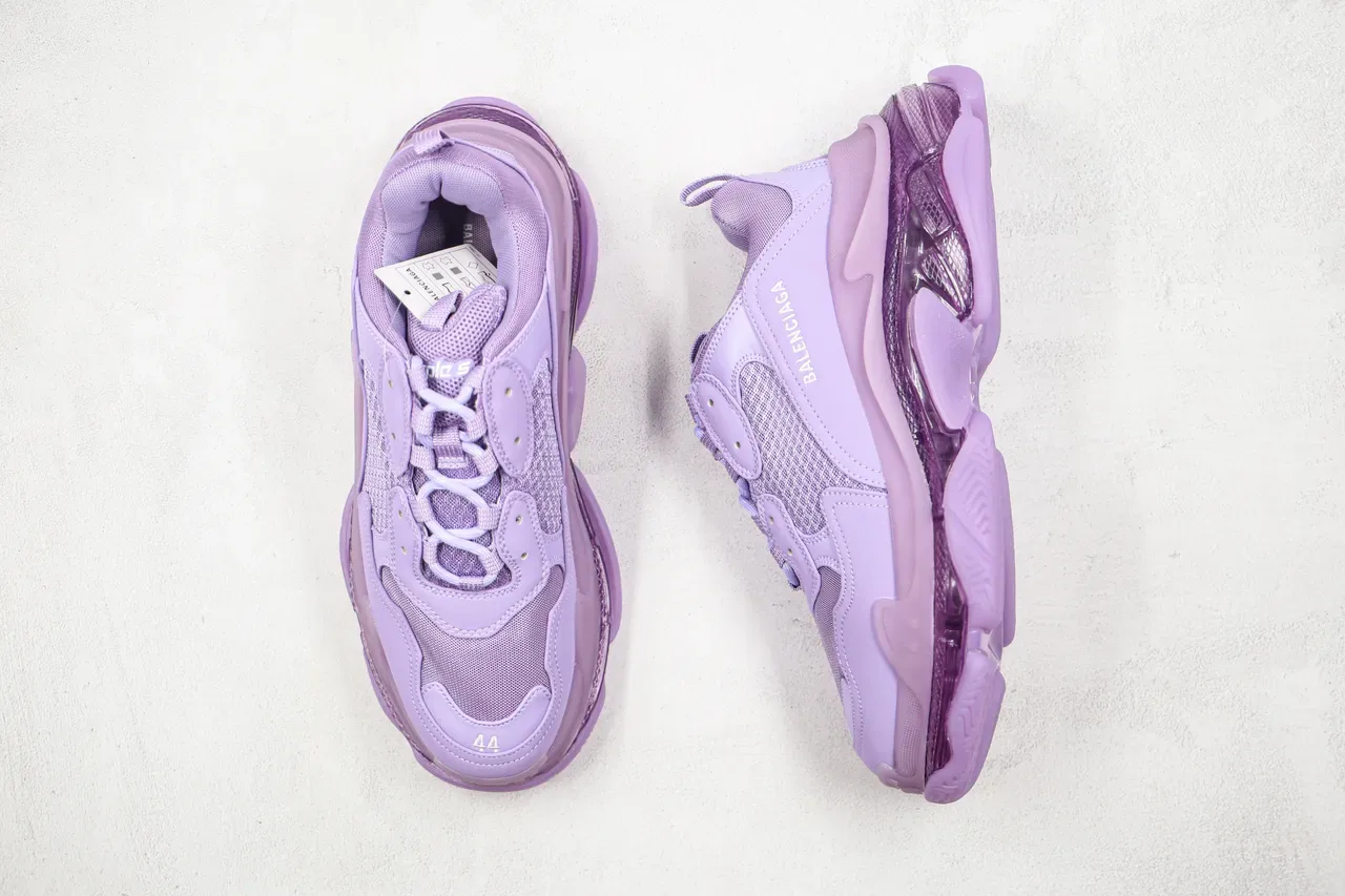 Balenciaga Triple S Lavande Chunky Sneakers 8
