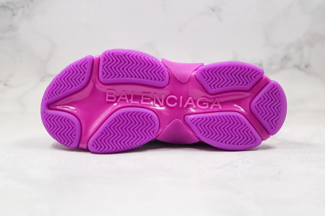 Balenciaga Triple S Monochrome Pink Chunky Baskets 2