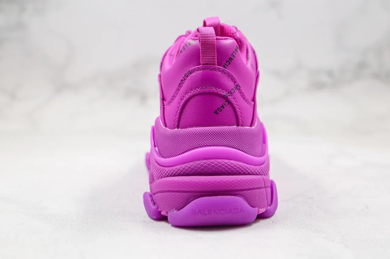 Balenciaga Triple S Monochrome Pink Chunky Baskets 3