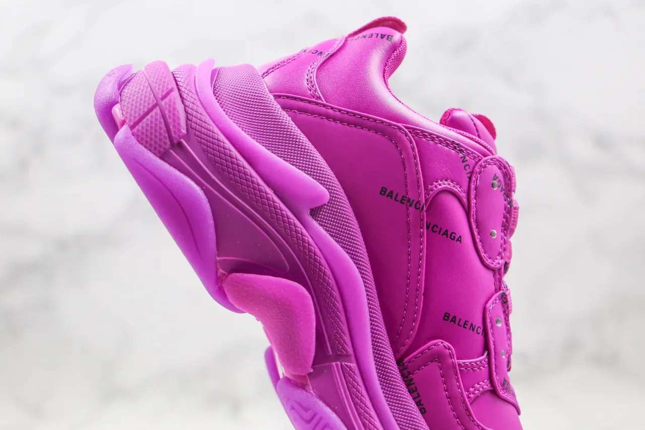 Balenciaga Triple S Monochrome Pink Chunky Baskets 4