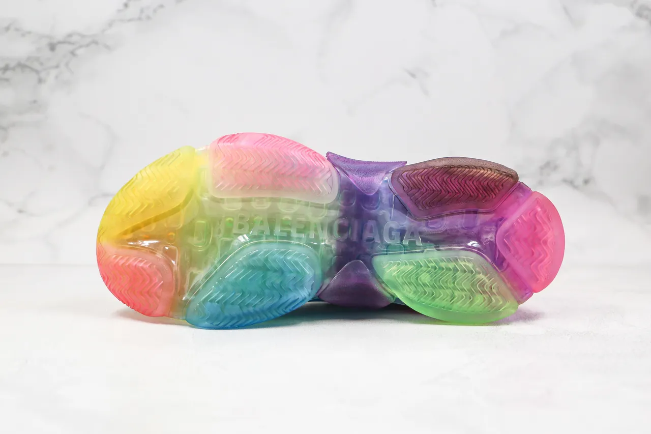 Balenciaga Triple S Multicolor Gradient Chunky Sneakers 3