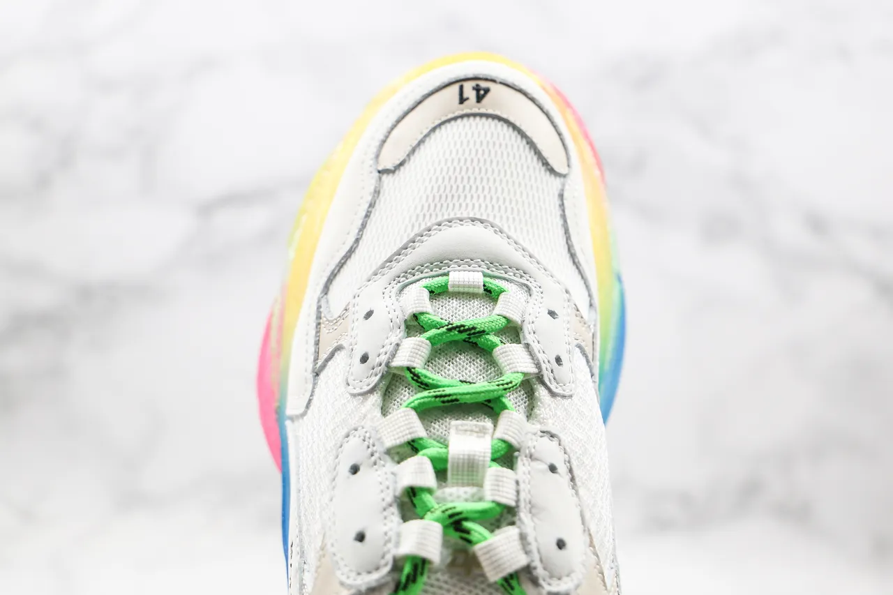 Balenciaga Triple S Multicolor Gradient Chunky Sneakers 5