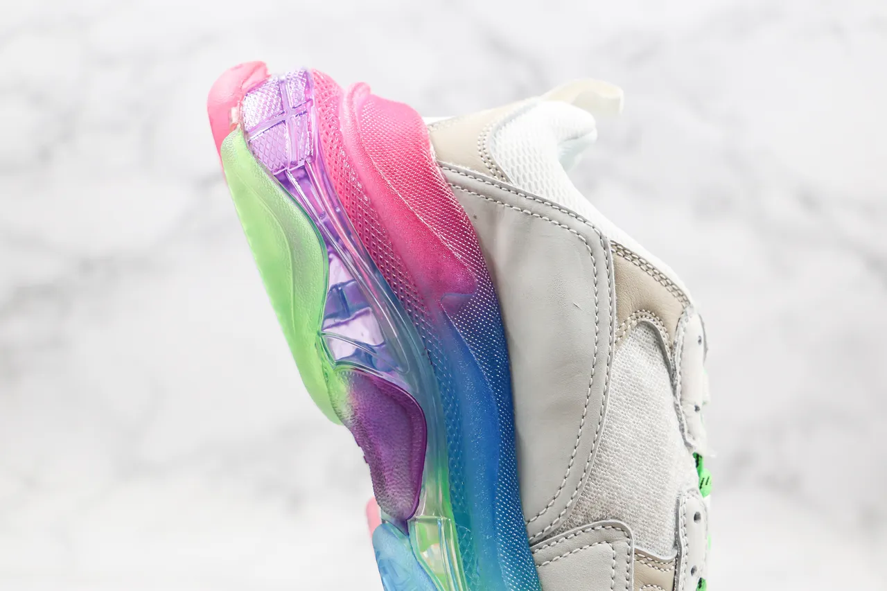 Balenciaga Triple S Multicolor Gradient Chunky Sneakers 6
