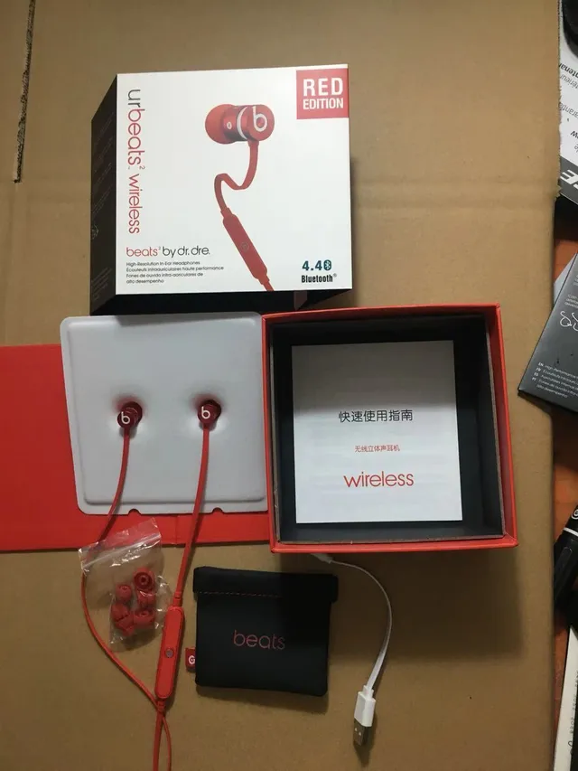 Beats urBeats² Wireless Black Red Neckband-Style Sports Earphones 8