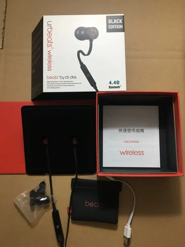 Beats urBeats² Wireless Black Red Neckband-Style Sports Earphones 11