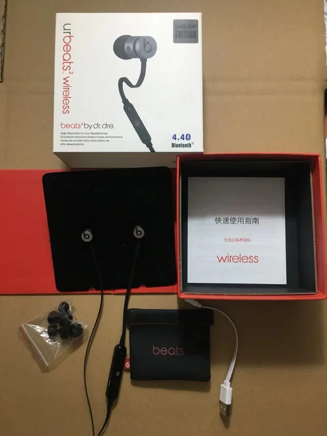 Beats urBeats² Wireless Black Red Neckband-Style Sports Earphones 12