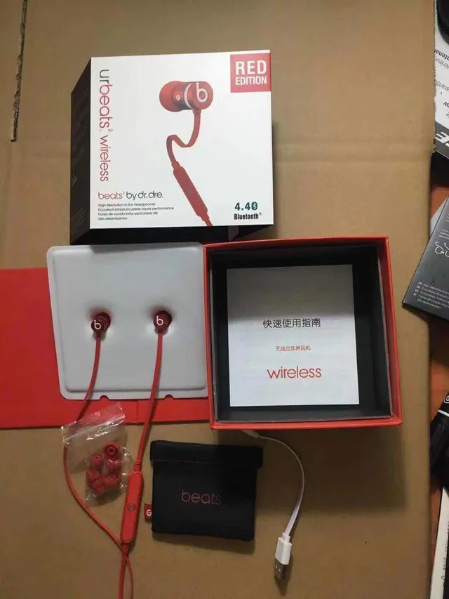 Beats urBeats² Wireless Black Red Neckband-Style Sports Earphones 21