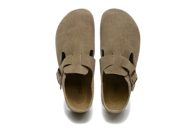 Birkenstock Arizona Suédé Beige Brun Dessus Sangle à boucle unique Chaussures Casuales 2