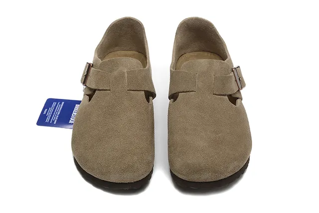Birkenstock Arizona Suédé Beige Brun Dessus Sangle à boucle unique Chaussures Casuales 3