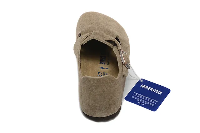Birkenstock Arizona Suédé Beige Brun Dessus Sangle à boucle unique Chaussures Casuales 4