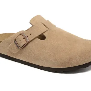 Birkenstock Arizona Beige Suede Clog