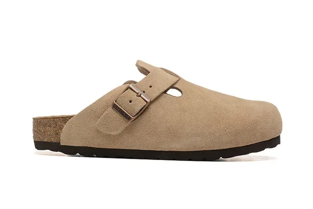 Birkenstock Arizona Bege Zueco de Camurça 6