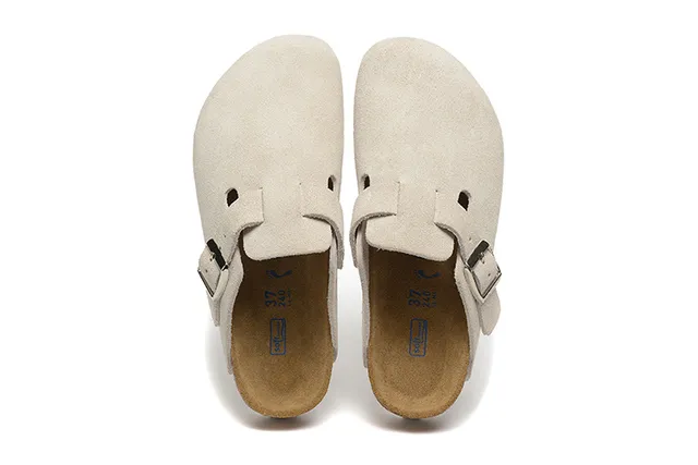 Birkenstock Arizona sabot beige en daim 2
