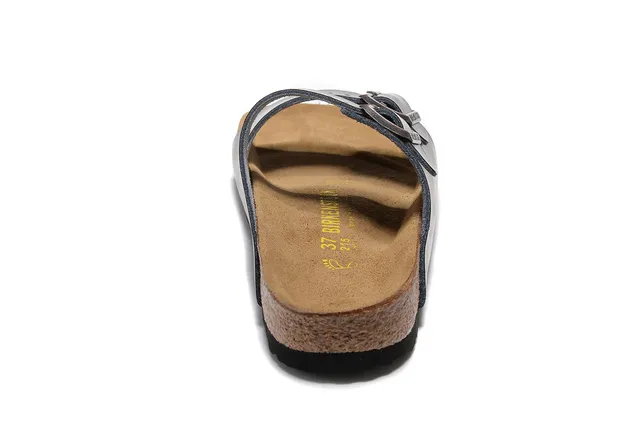 Birkenstock Arizona Sandales de Cuir Noir Casual 5