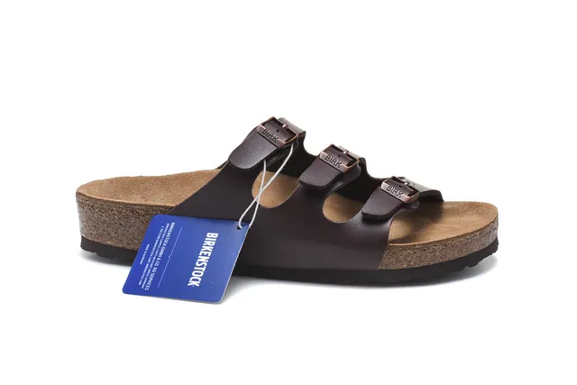 Birkenstock Arizona sandales casuales en cuir marron 2