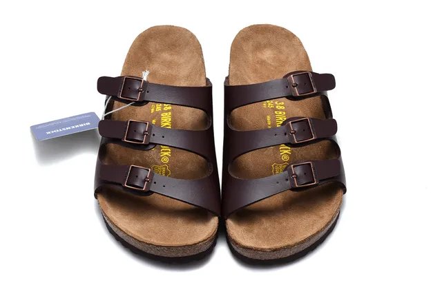 Birkenstock Arizona sandales casuales en cuir marron 3