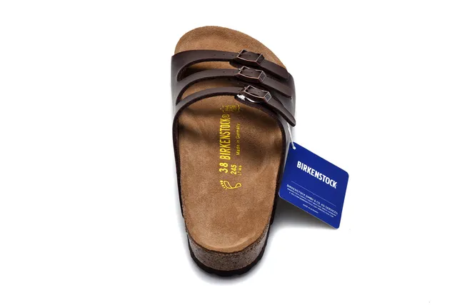 Birkenstock Arizona sandales casuales en cuir marron 5