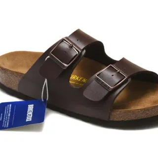Birkenstock Arizona sandales en cuir marron casual