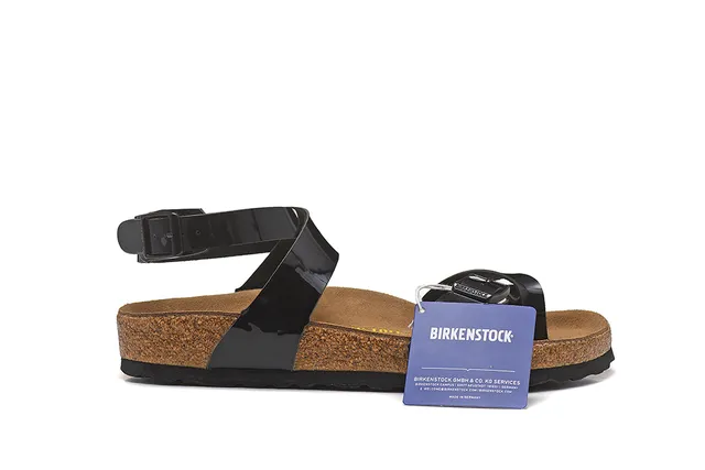 Birkenstock Arizona Sandales Gladiator Noir Brillant 2