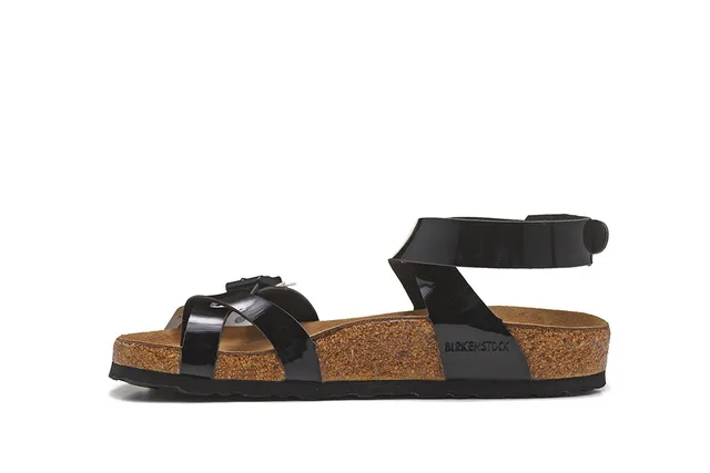 Birkenstock Arizona Sandales Gladiator Noir Brillant 4