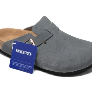 Birkenstock Arizona Gray Suede Clog