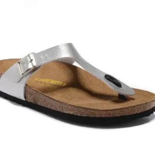 Birkenstock Arizona Metallic Silver Casual Sandals