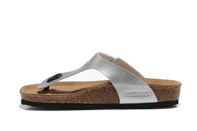 Birkenstock Arizona Sandales Casual Argent Métallique 4
