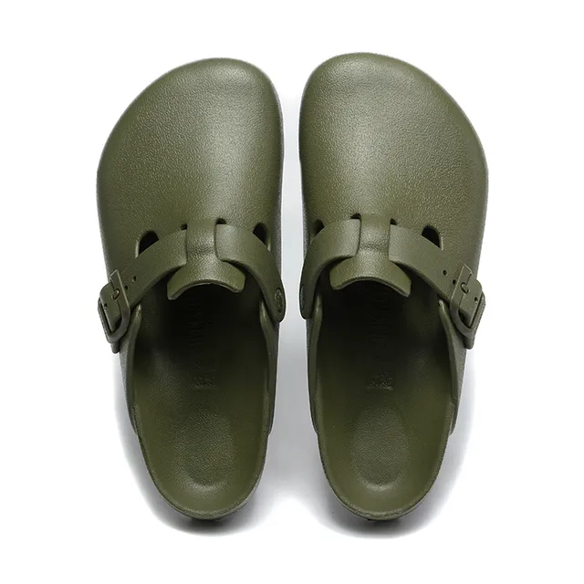 Birkenstock Verde Exército Construção Molded EVA Dupla Tira Ajustável Zueco 5