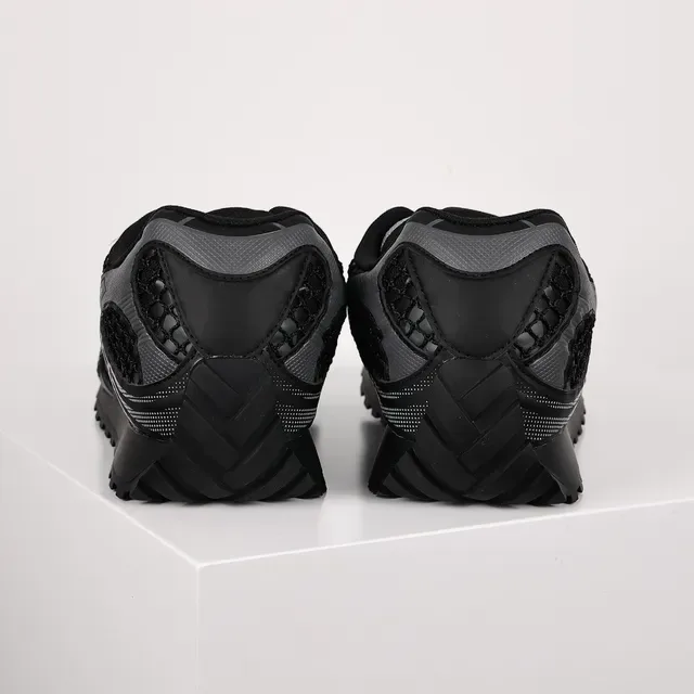 Bottega Veneta Andiamo حذاء رياضي أسود و رمادي شبكي قفص 8