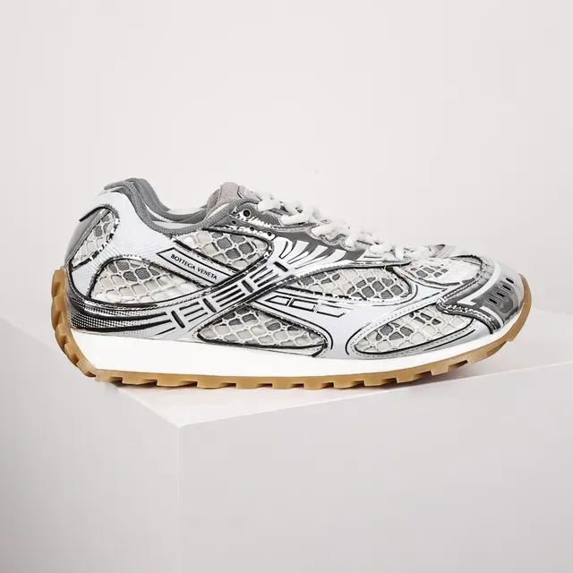 Bottega Veneta Andiamo blanco gris negro goma zapatillas lifestyle 3