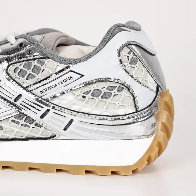 Bottega Veneta Andiamo blanco gris negro goma zapatillas lifestyle 4