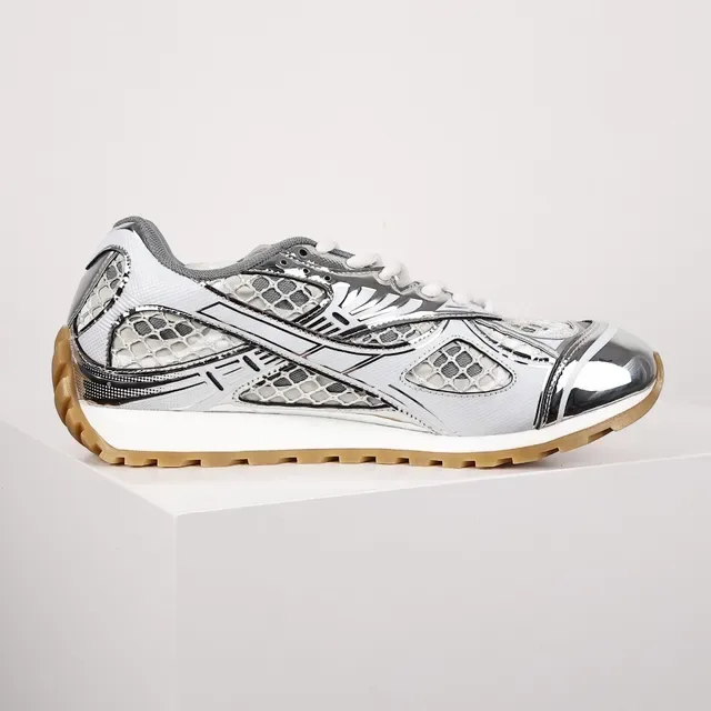 Bottega Veneta Andiamo blanco gris negro goma zapatillas lifestyle 7