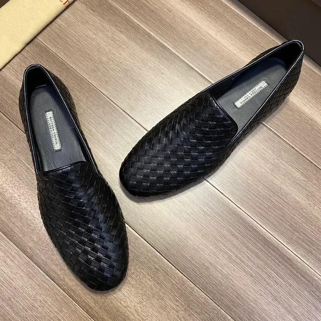 Bottega Veneta Andiamo منسوجة إنتريتشياتو أسود مكاسين 2