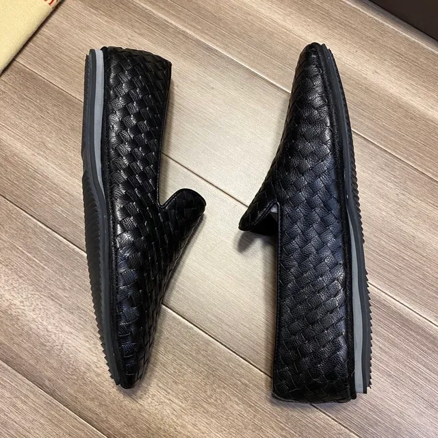 Bottega Veneta Andiamo منسوجة إنتريتشياتو أسود مكاسين 6