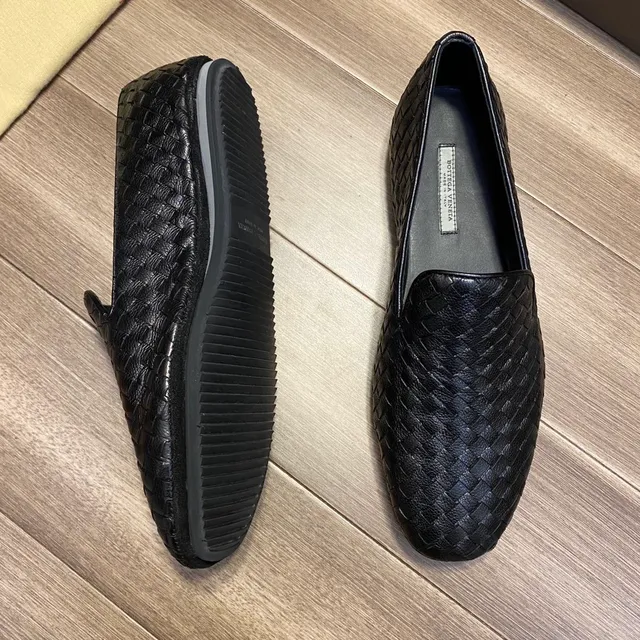 Bottega Veneta Andiamo منسوجة إنتريتشياتو أسود مكاسين 7