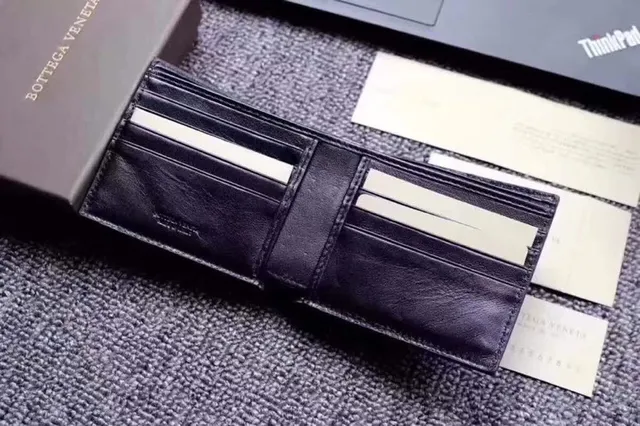 Bottega Veneta Cassette Intrecciato Noir porte-monnaie court 2