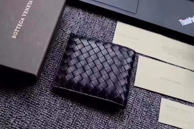 Bottega Veneta Cassette Intrecciato Noir porte-monnaie court 6