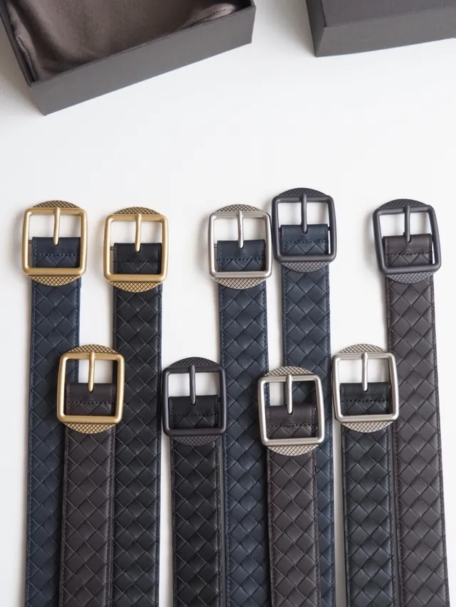 Bottega Veneta Intrecciato حزام جلد منسوج 3