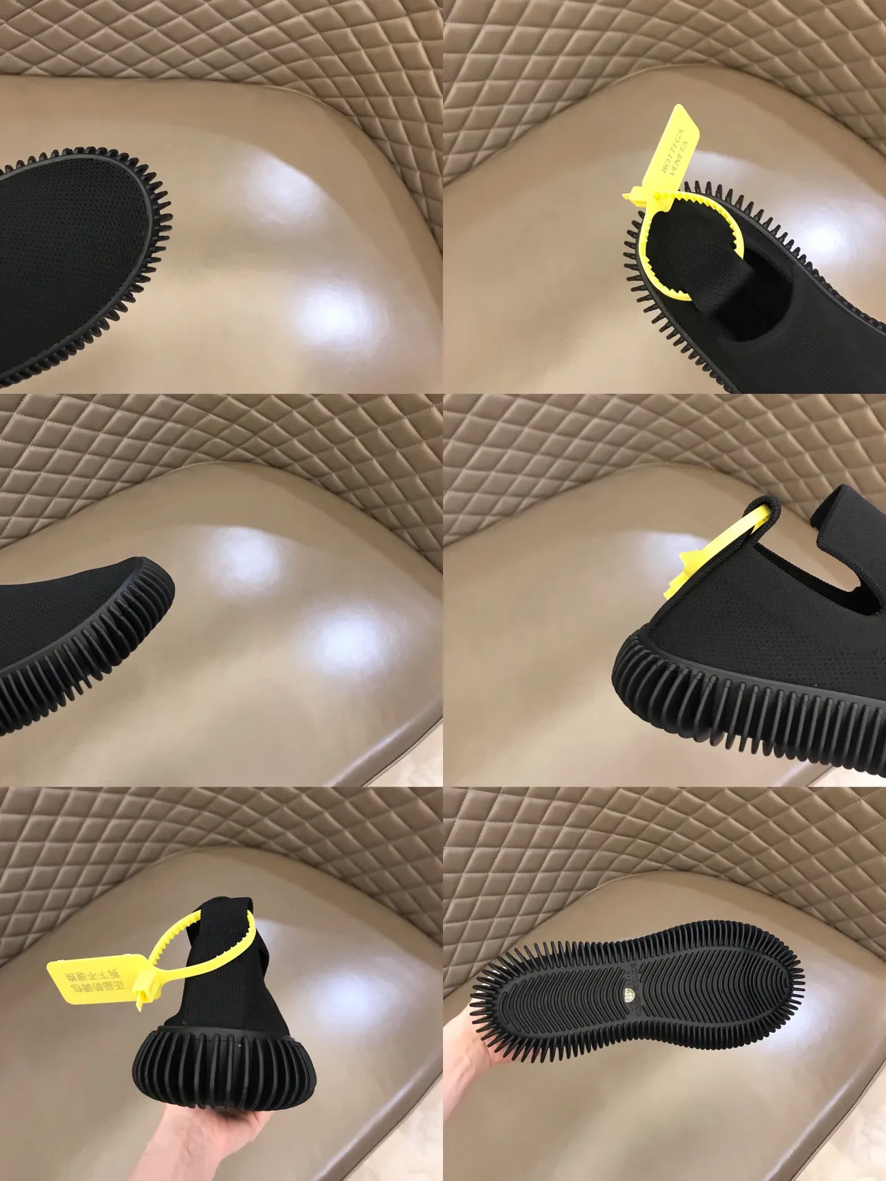 Bottega Veneta Sardine Noir Tricot Slip-On Mocassins 2