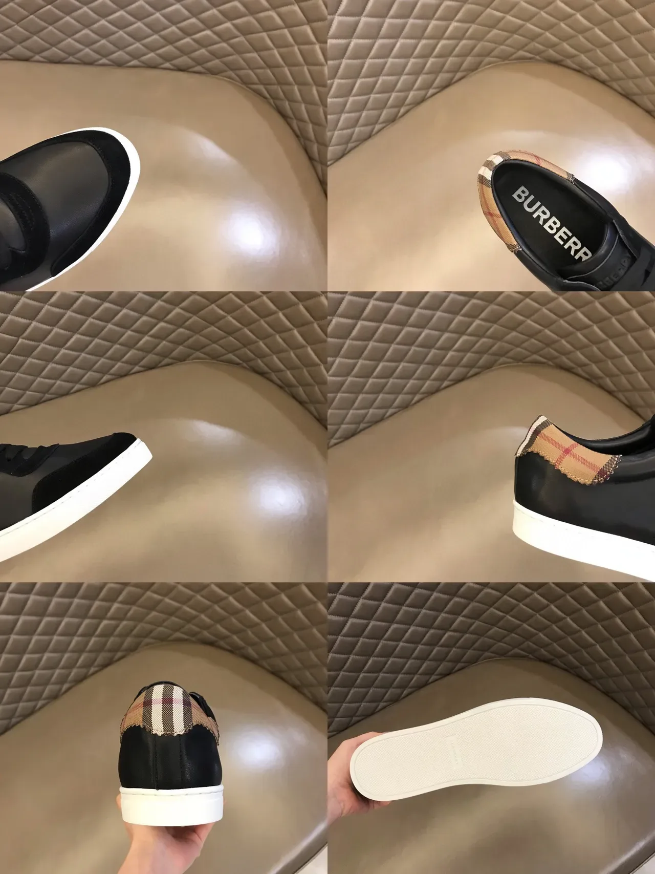 Burberry Knight Black e House Check tênis lifestyle 9