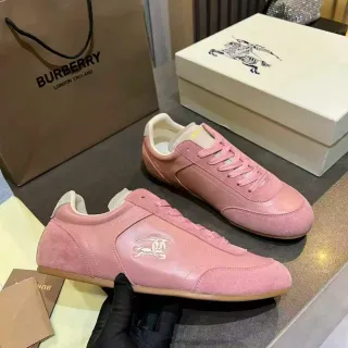 Burberry Knight Dusty Pink Suede and Leather Lifestyle Sneakers