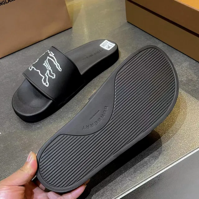 Burberry Knight Slide Black Slippers 4