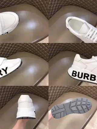 Burberry Knight Chaussures Lifestyle avec Logo Blanc sur la Semelle Intermédiaire 8