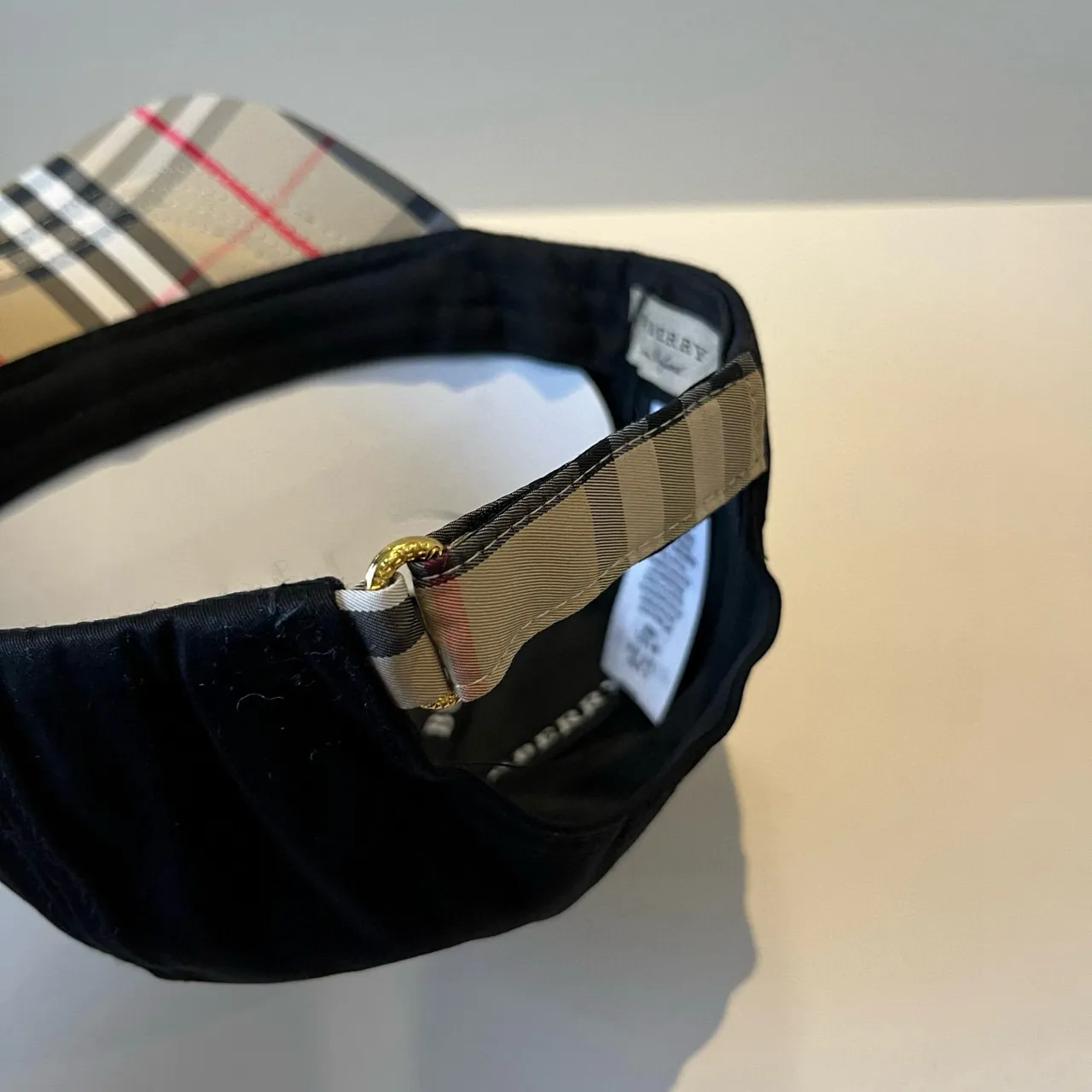 Burberry Monogram বোনা কালো বেসবল ক্যাপ 3