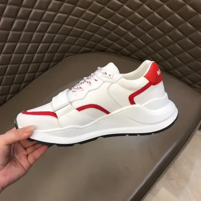 Burberry Branco Vermelho Solado Chunky Tênis Lifestyle 5