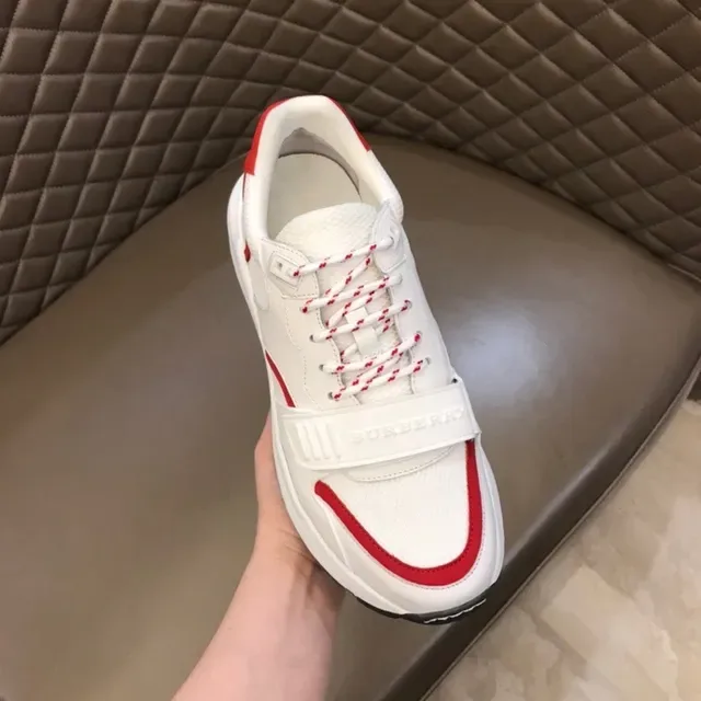 Burberry Branco Vermelho Solado Chunky Tênis Lifestyle 6