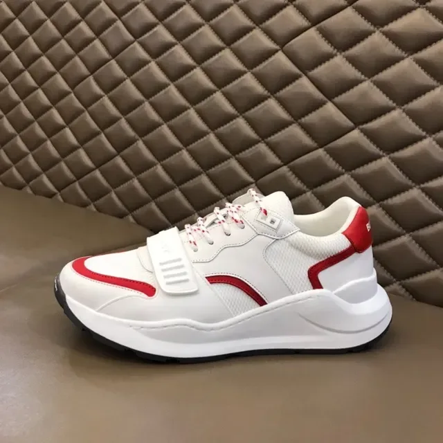 Burberry Branco Vermelho Solado Chunky Tênis Lifestyle 7