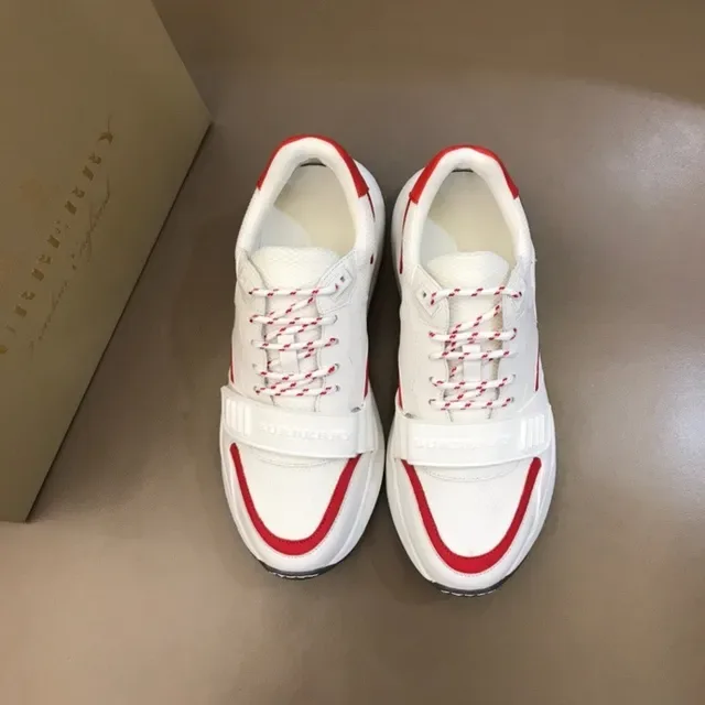 Burberry Branco Vermelho Solado Chunky Tênis Lifestyle 9