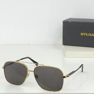 Bvlgari Aviator-Style Gold-Tone Sunglasses